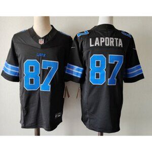 Mens Kids Youths Sam LaPorta Black Vapor Limited Stitched Jersey